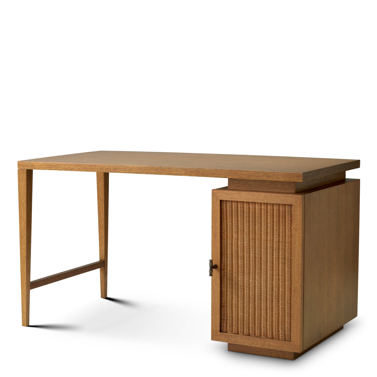 Rattan Door Wooden Desk Borchard | Eichholtzmh.com 