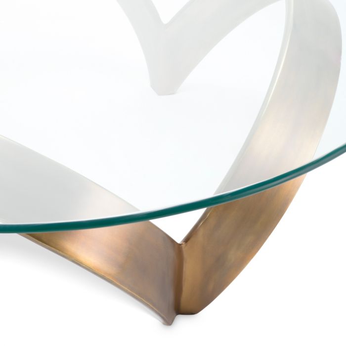 Coffee Table Soquel vintage brass finish