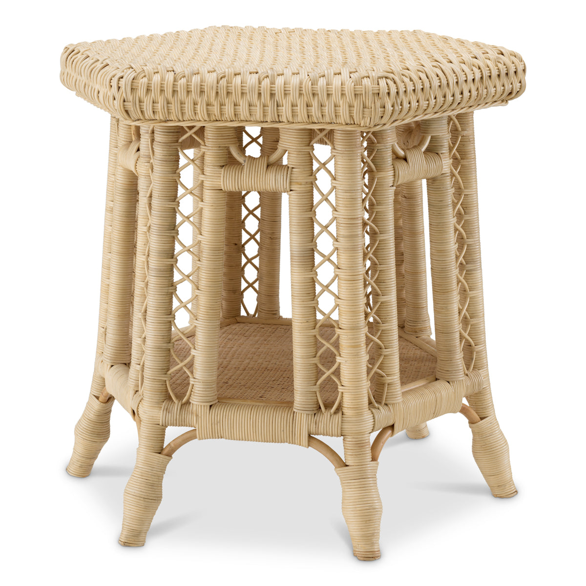 Hexagonal Rattan Side Table Saba | Eichholtzmh.com