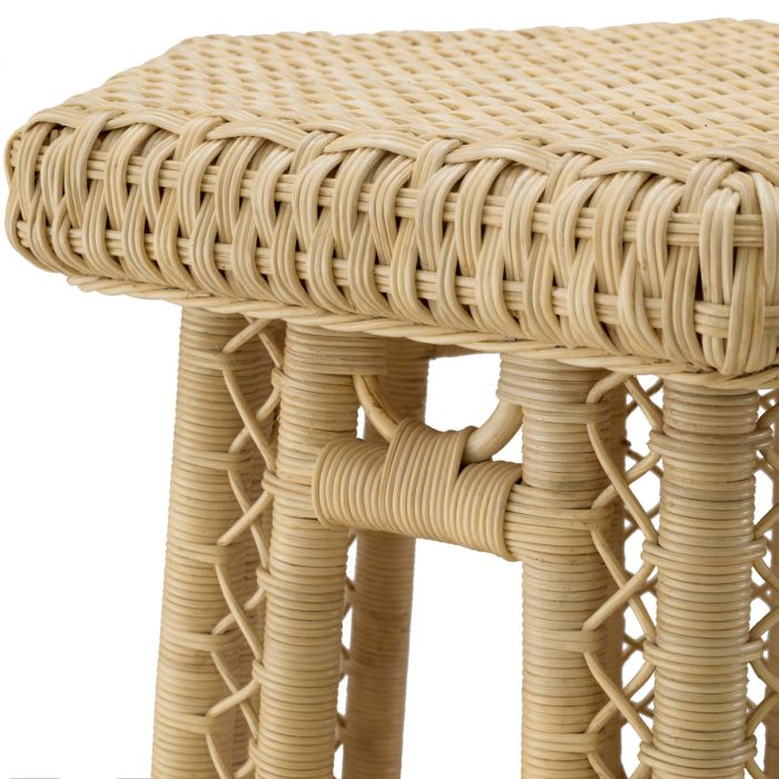 Side Table Saba Hexagon natural rattan