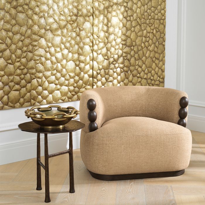 Wall Object Maximus vintage brass finish