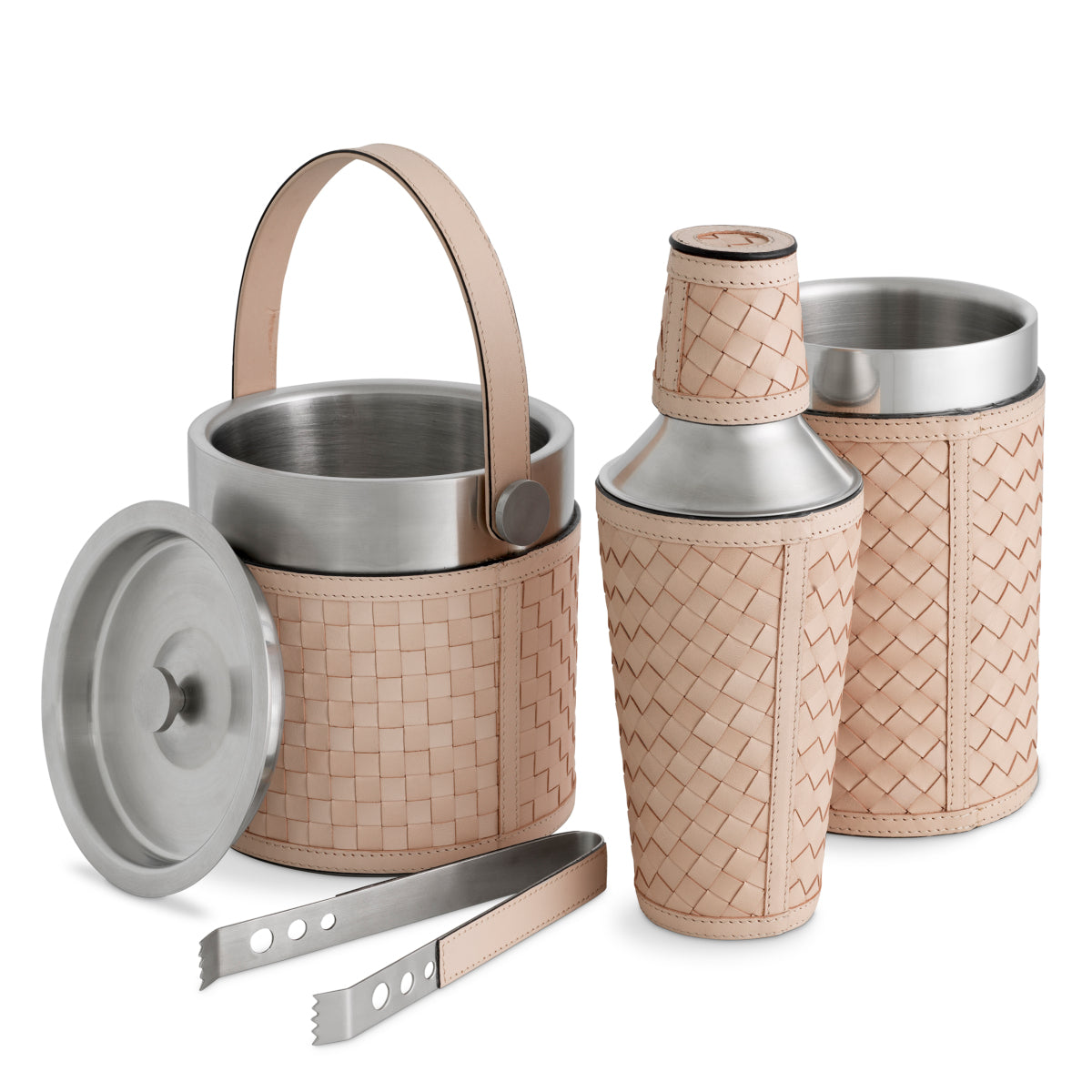 Tan Leather Bar Set (3) Sintra | Eichholtzmh.com