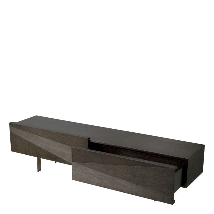TV Cabinet San Martin mocha straight oak veneer