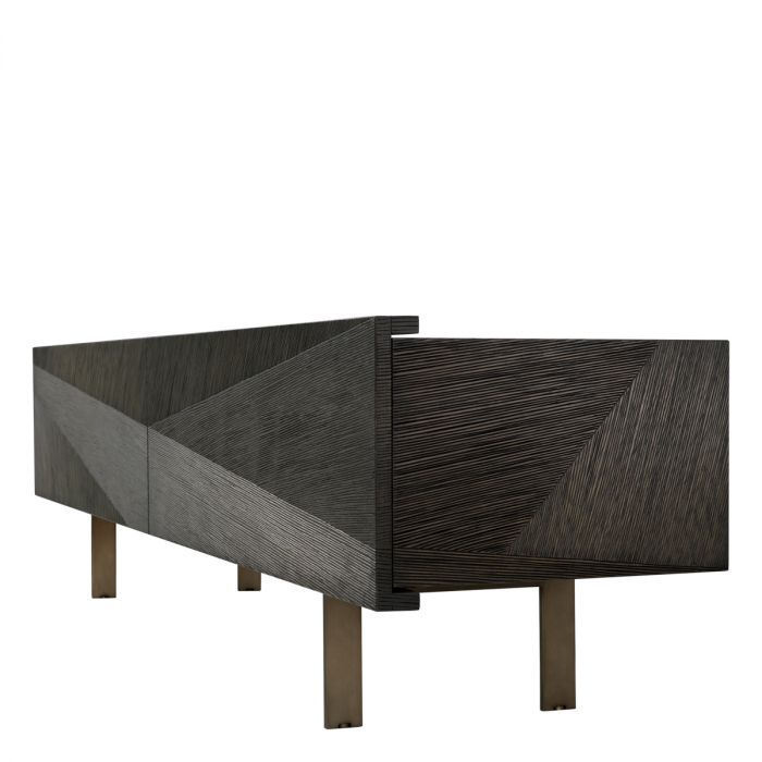 TV Cabinet San Martin mocha straight oak veneer