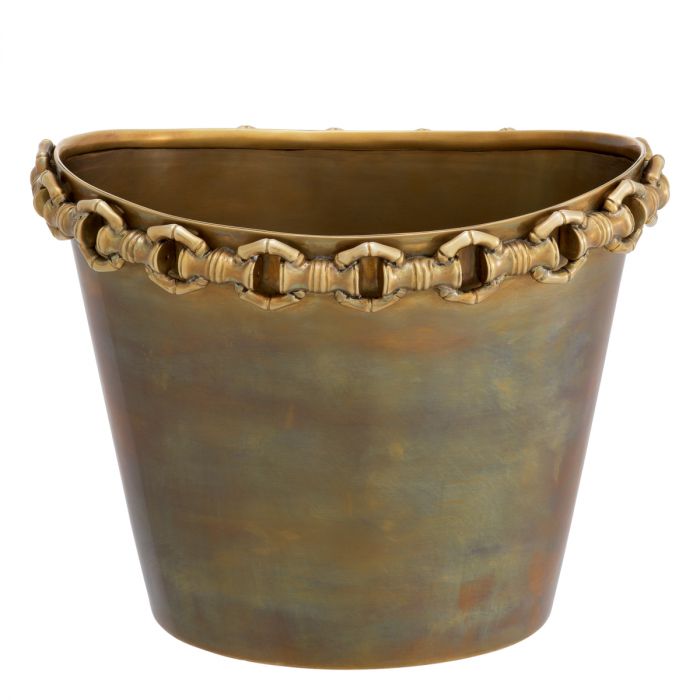 Wine Cooler Clementine vintage brass finish