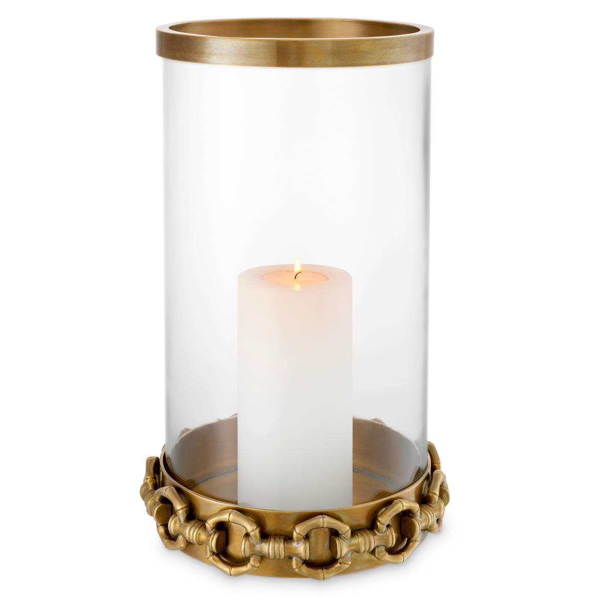 Vintage Brass Hurricane Clementine | Eichholtzmh.com