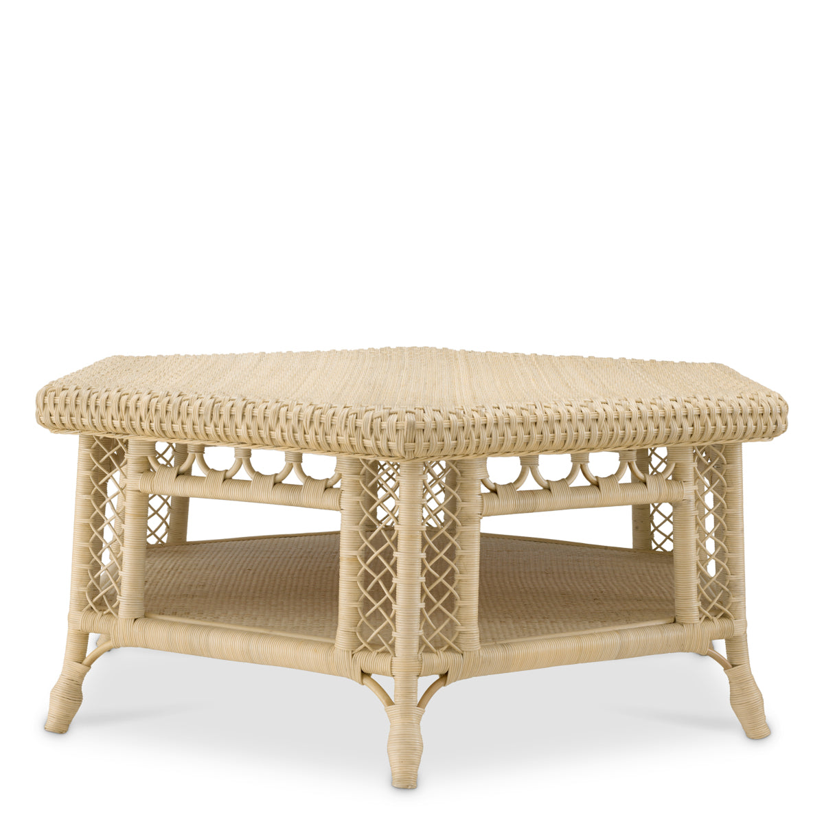 Hexagonal Rattan Coffee Table Saba | Eichholtzmh.com
