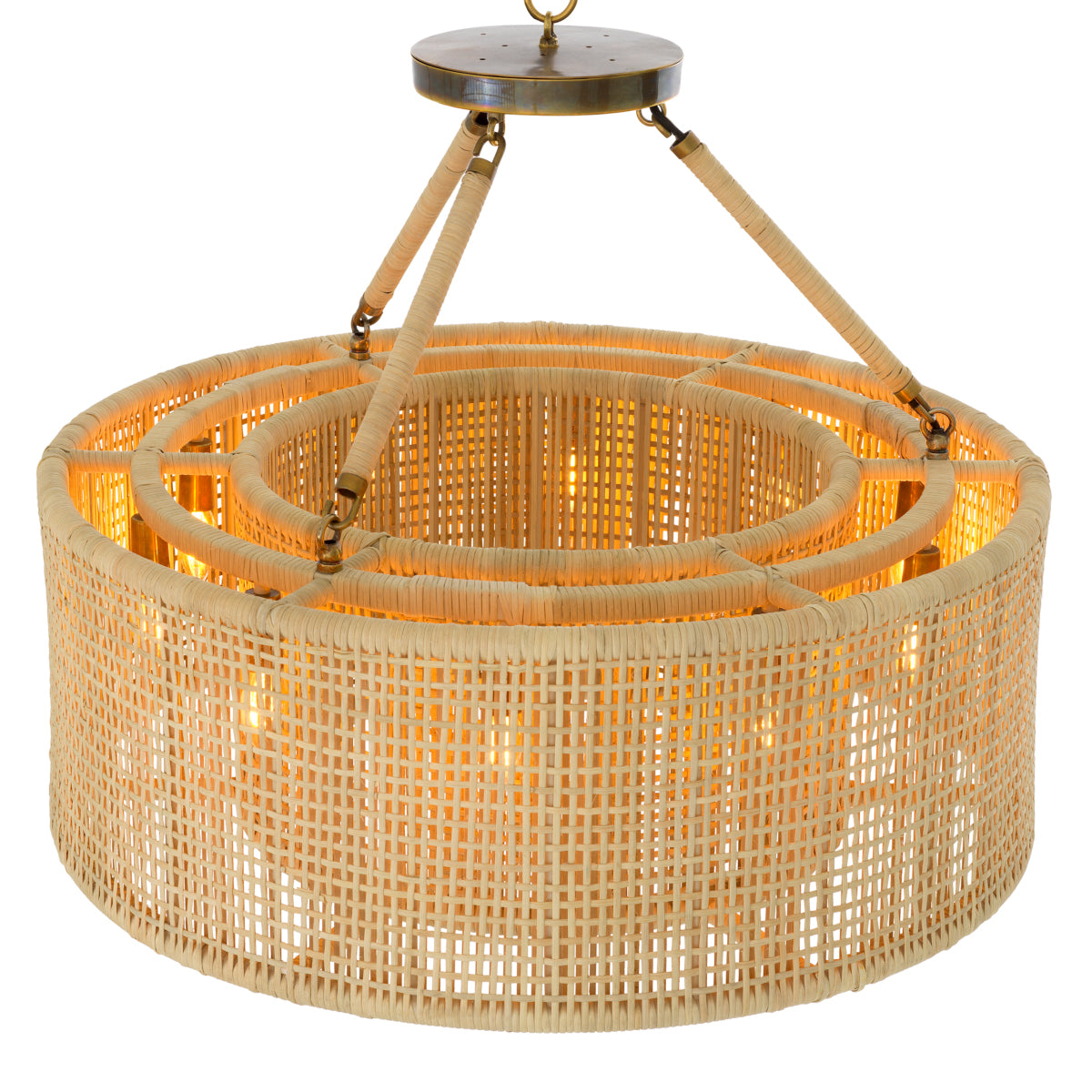 Natural Rattan Chandelier Bernardi | Eichholtzmh.com