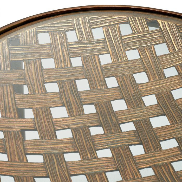 Side Table Sorrento antique brass finish
