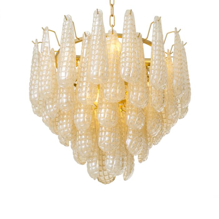 Chandelier Chaves S champagne coloured glass