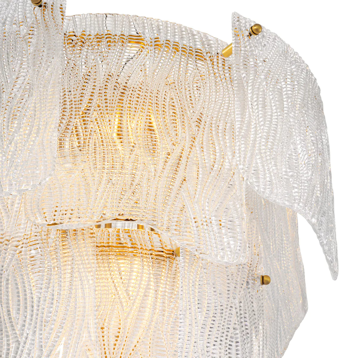 Clear Textured Glass Chandelier Asinara | Eichholtzmh.com