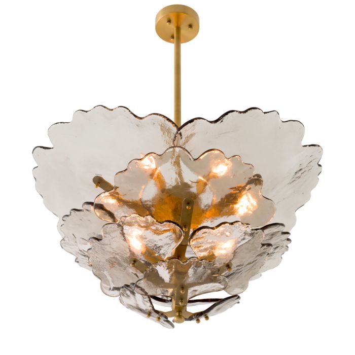 Chandelier Florina smoke glass