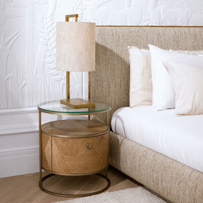 Table Lamp Volturno vintage brass finish incl shade