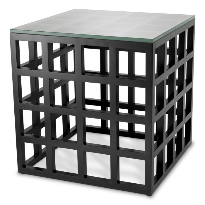Side Table Cubico classic black finish