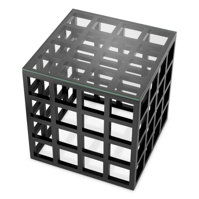 Side Table Cubico classic black finish