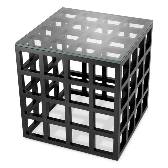 Side Table Cubico classic black finish