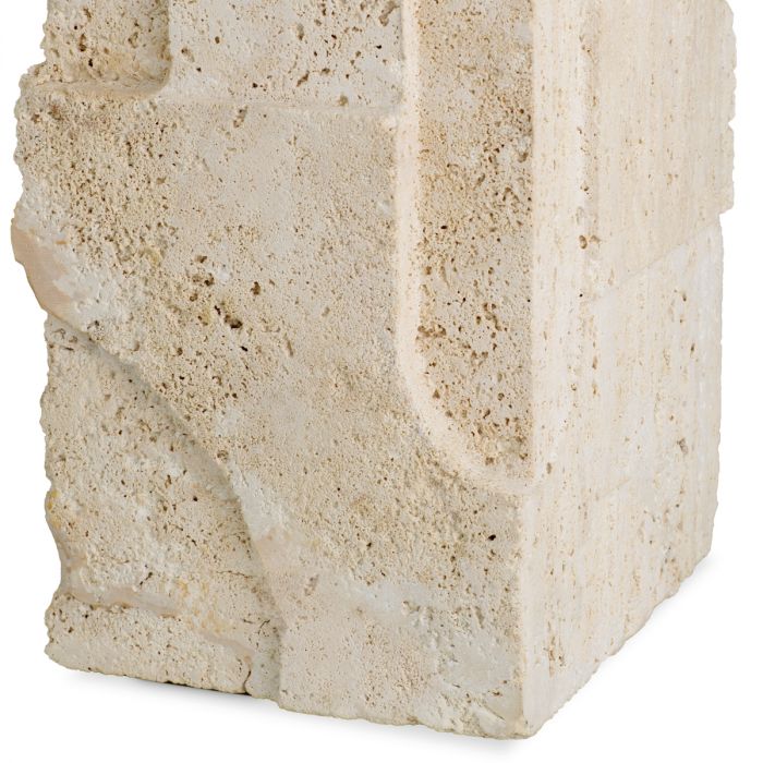 Table Lamp Mazzini travertine incl shade