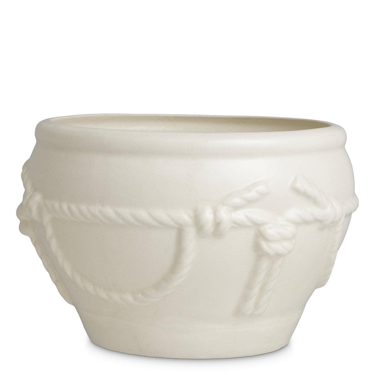 Off-White Crackled Planter Giverny  | Eichholtzmh.com