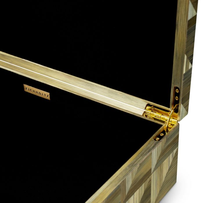 Box Hilgard straw marquetry brown