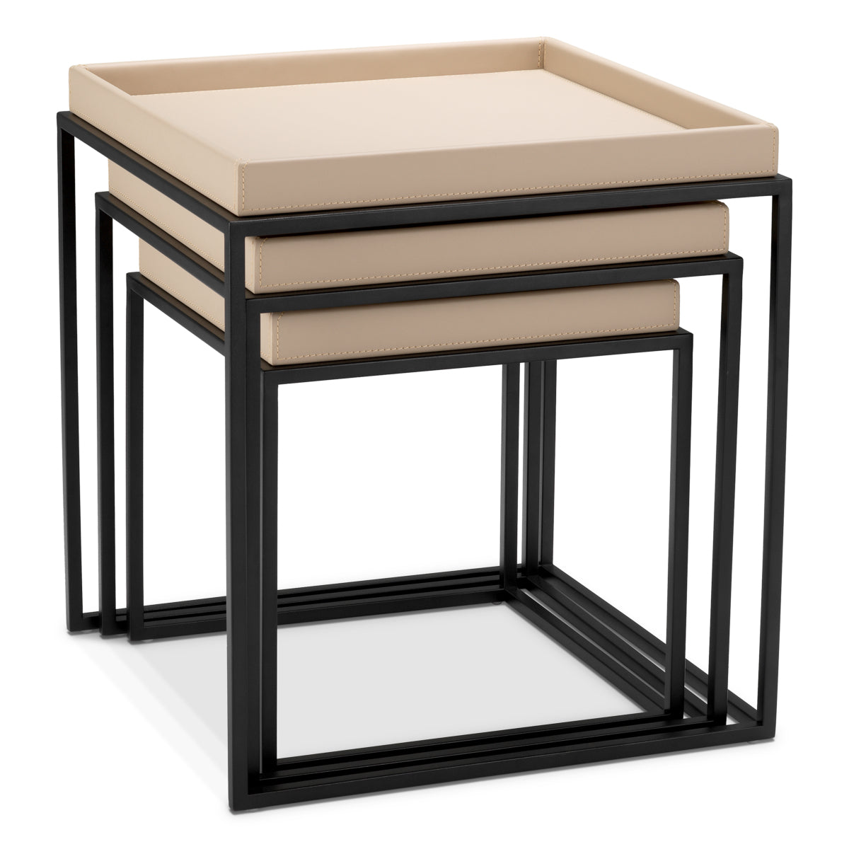 Leather Top Side Tables (3) Léonard | Eichholtzmh.com