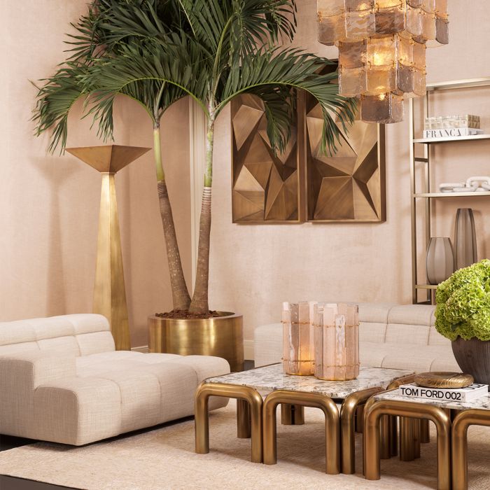 Floor Lamp Augustus vintage brass finish