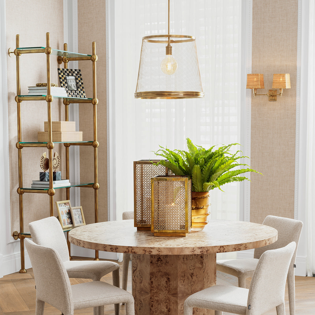 Brass Mesh Pendant Colindale | Eichholtzmh.com