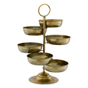 Vintage Brass 6-Bowl Stand Christine | Eichholtzmh.com