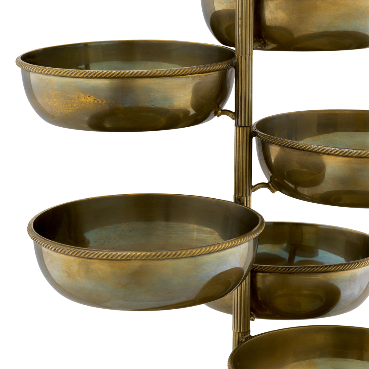 Vintage Brass 6-Bowl Stand Christine | Eichholtzmh.com