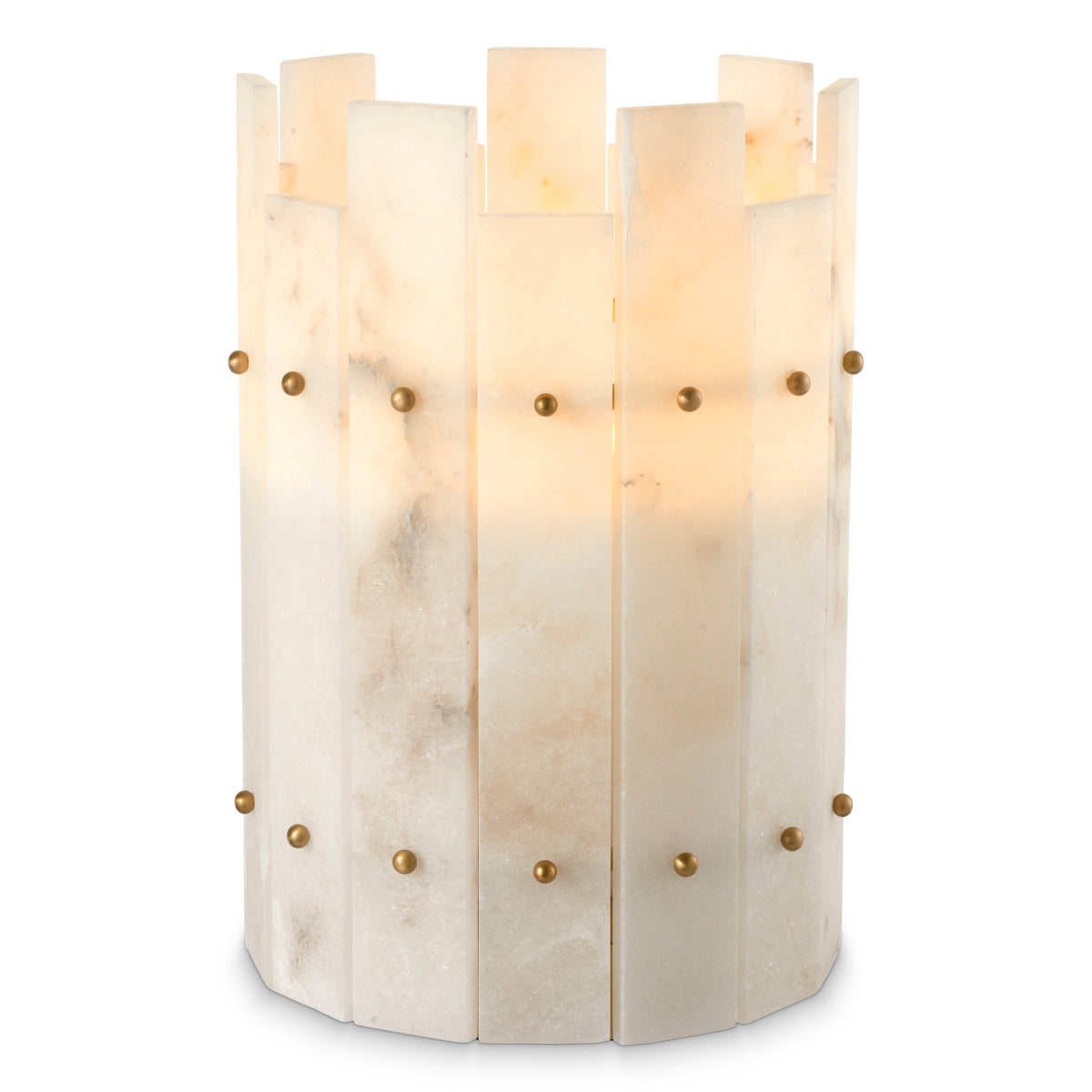 Alabaster Hurricane Candle Holder Ruby | Eichholtzmh.com
