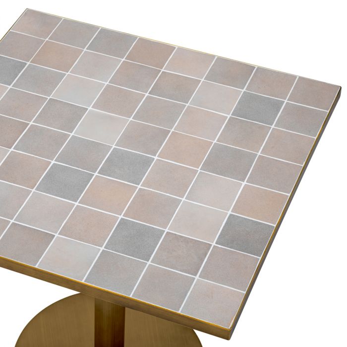 Dining Table Colton antique brass finish