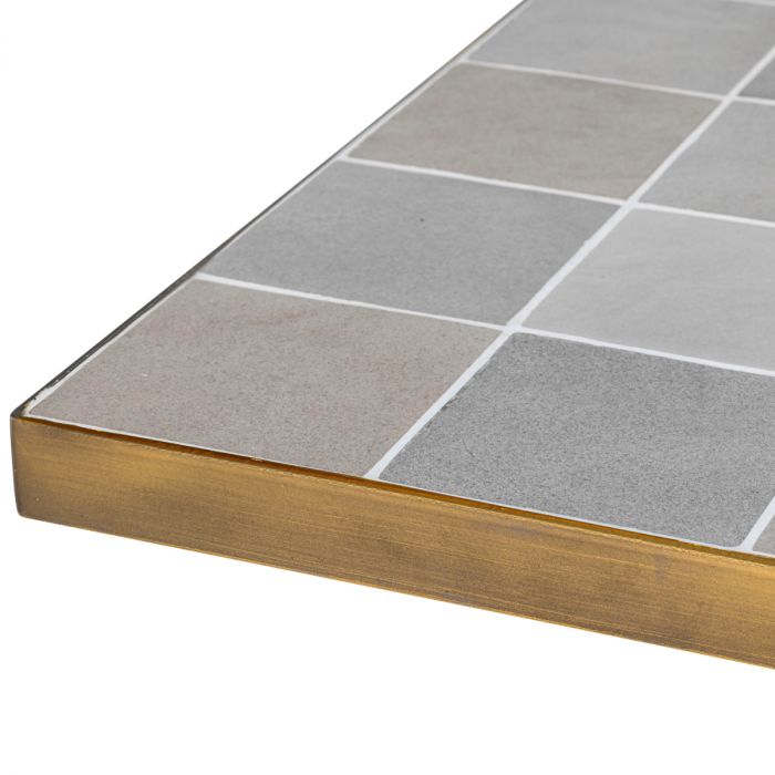 Dining Table Colton antique brass finish