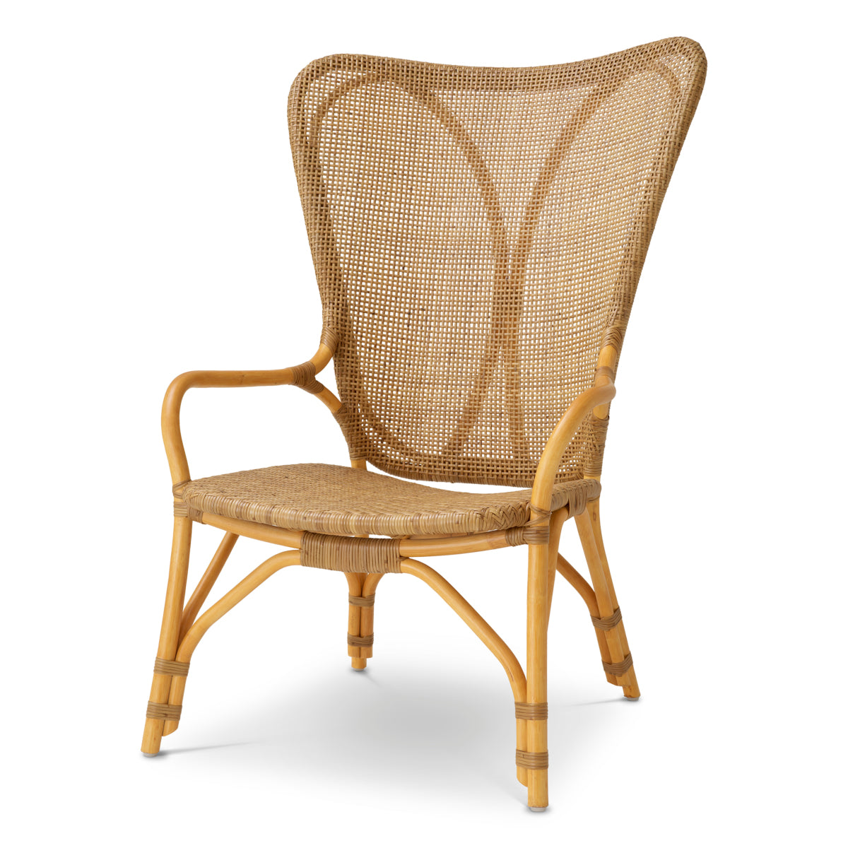 High-Back Rattan Lounge Chair Colony | Eichholtzmh.com