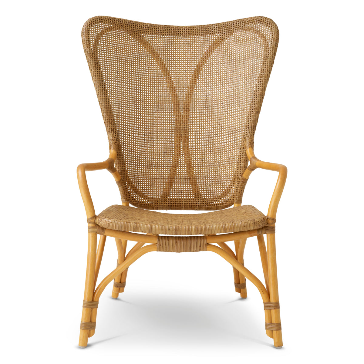 High-Back Rattan Lounge Chair Colony | Eichholtzmh.com