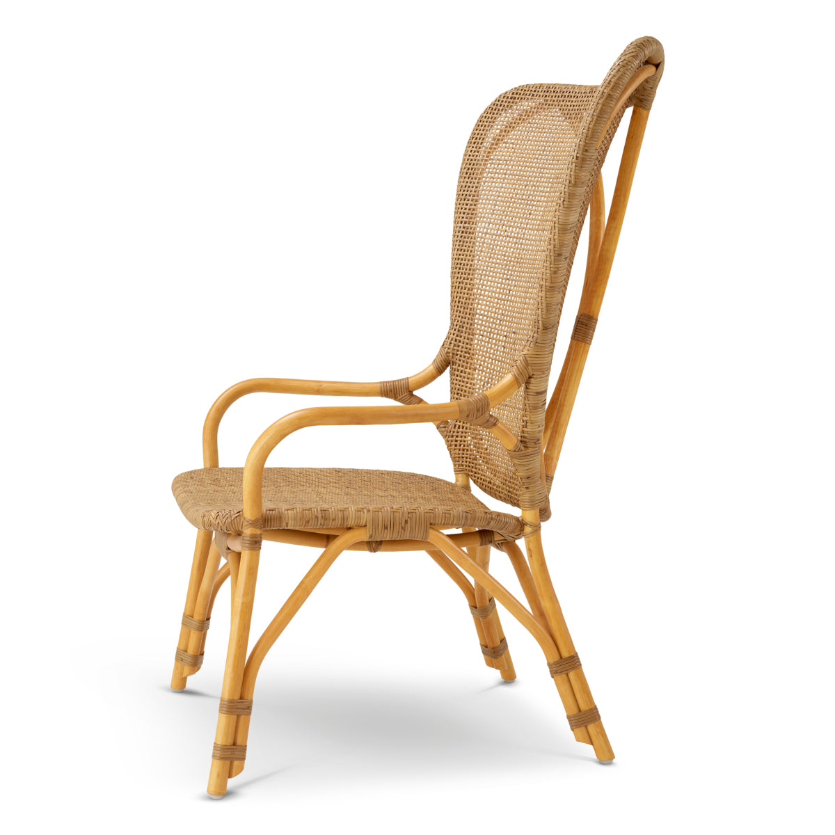 High-Back Rattan Lounge Chair Colony | Eichholtzmh.com