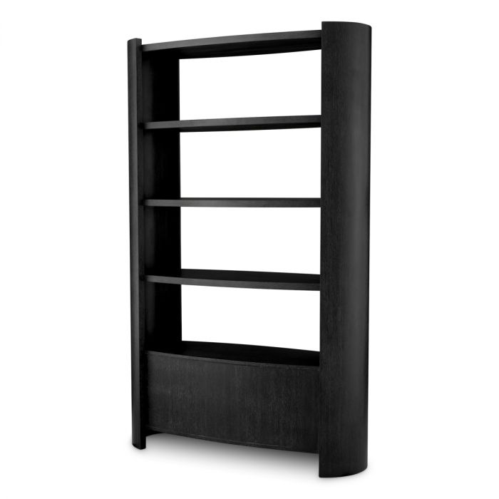 Cabinet Splendora charcoal grey oak veneer bronze finish