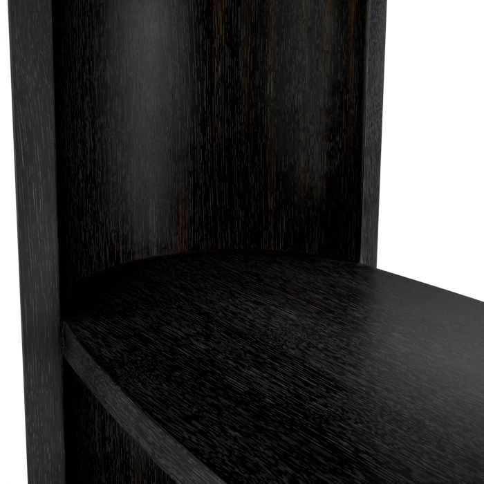 Cabinet Splendora charcoal grey oak veneer bronze finish
