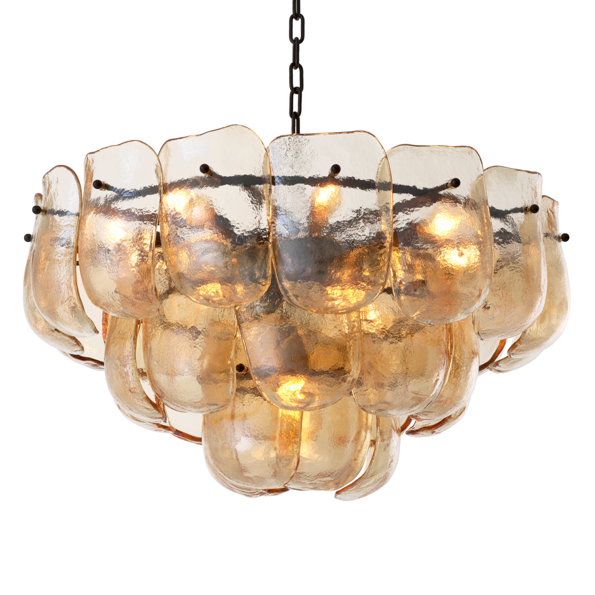 Thick Glass Metal Chandelier Gustave | Eichholtzmh.com