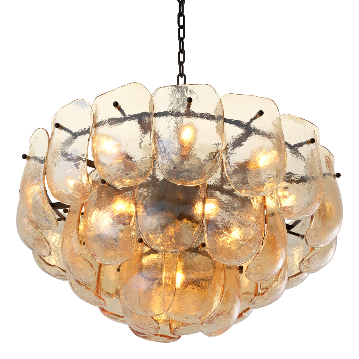 Thick Glass Metal Chandelier Gustave | Eichholtzmh.com