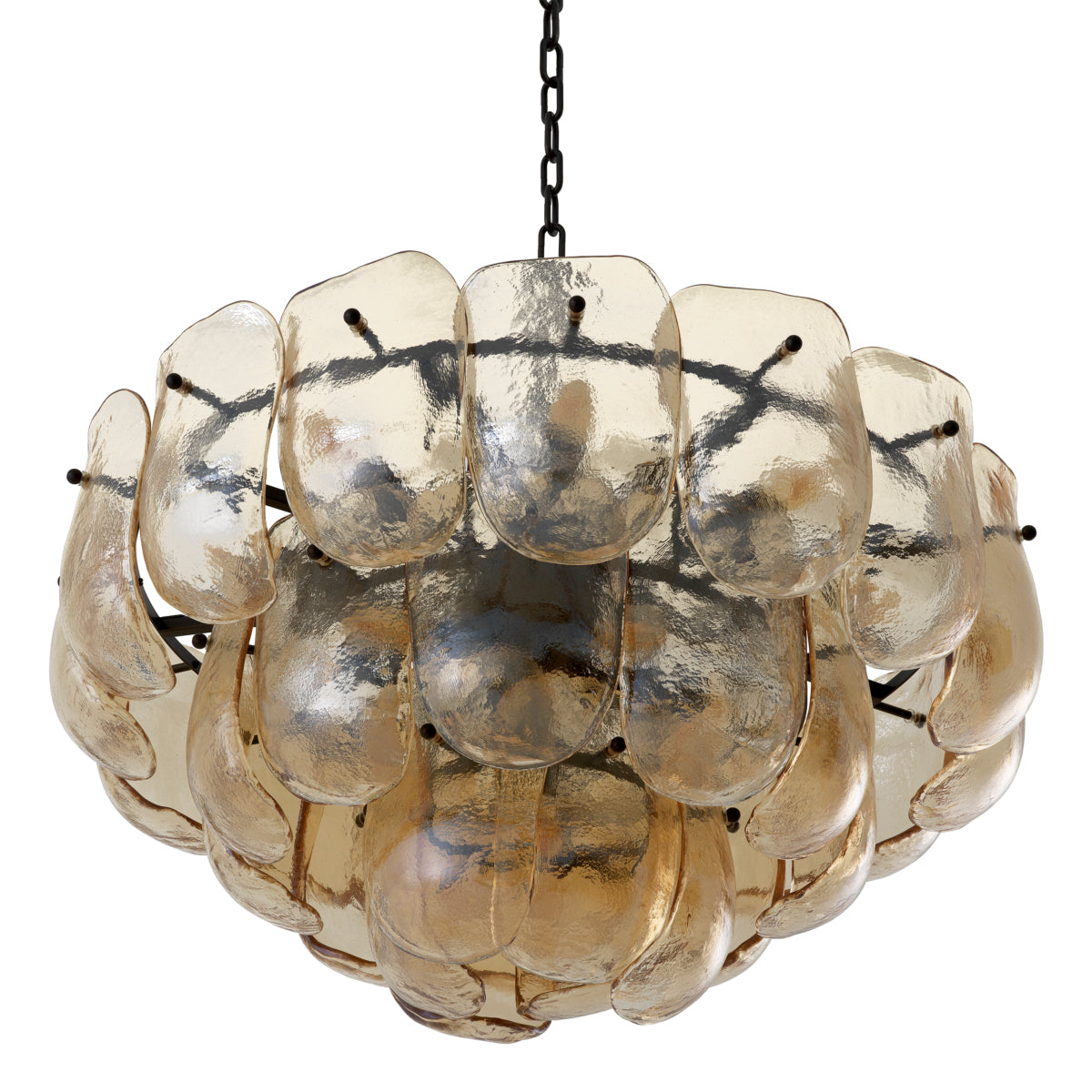 Thick Glass Metal Chandelier Gustave | Eichholtzmh.com