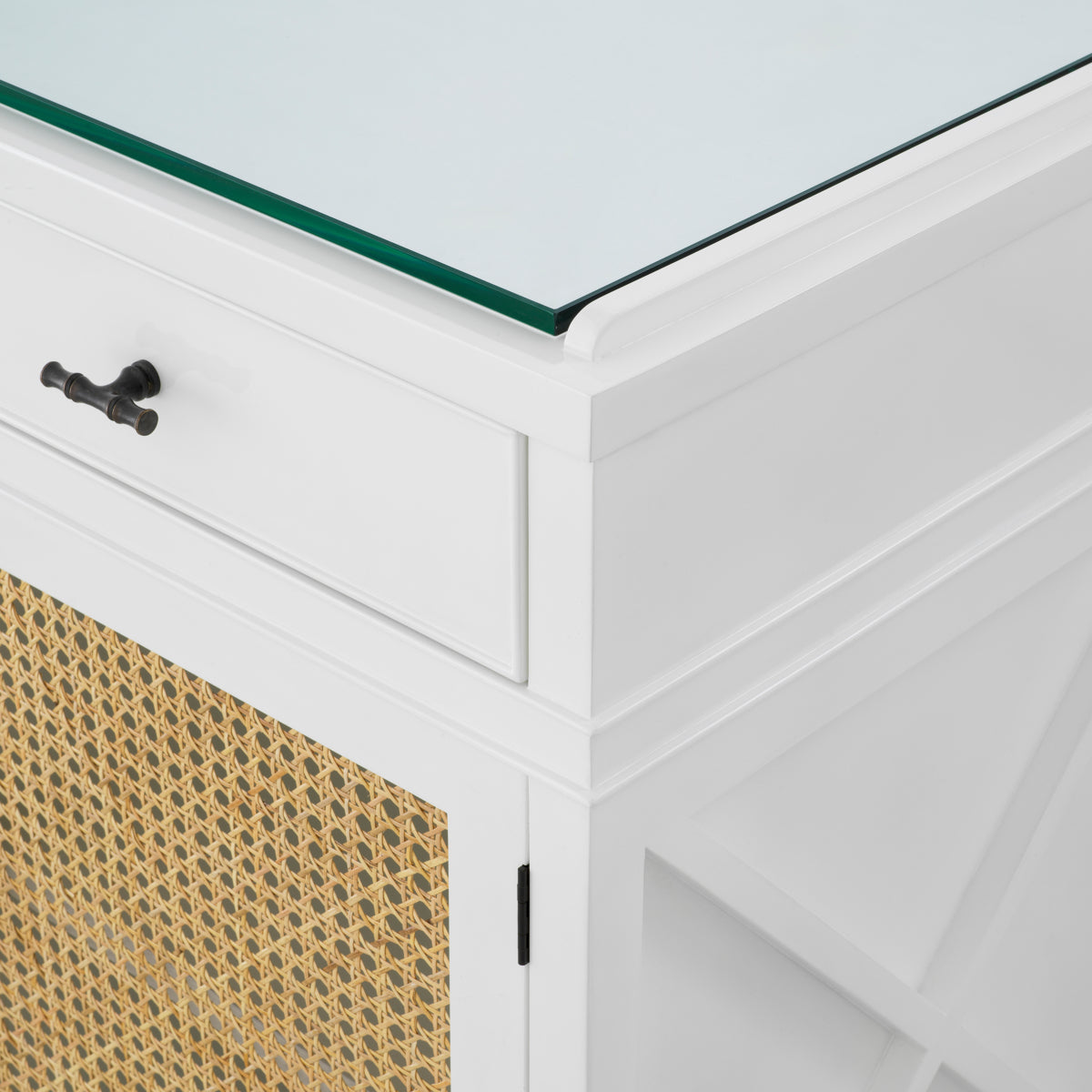 Natural Cane 4-Door Dresser Bahamas | Eichholtzmh.com