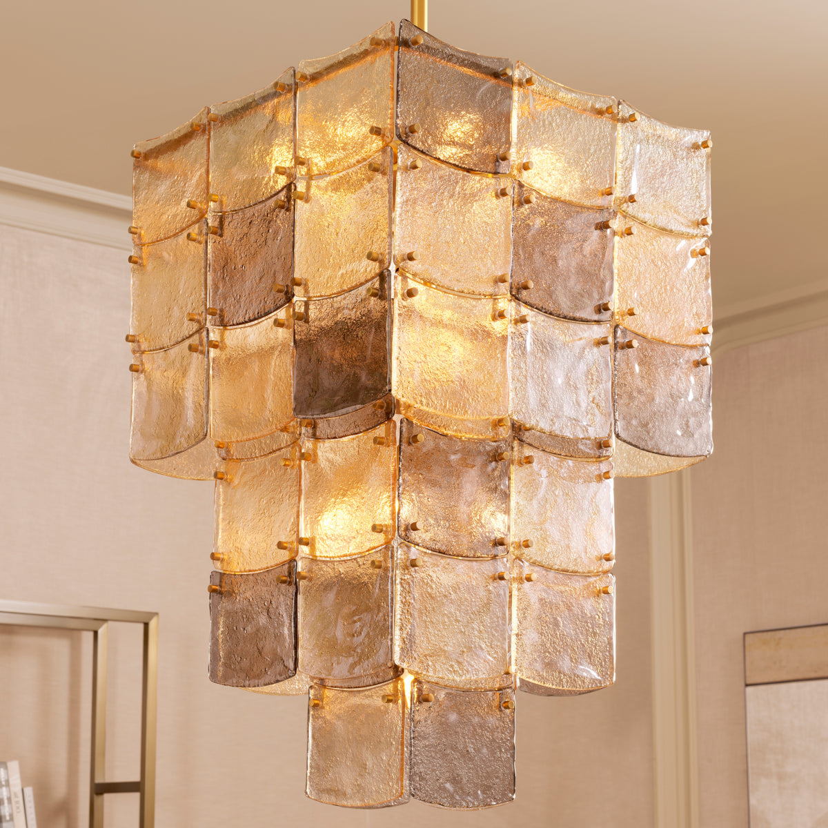Glass Tiered Chandelier Laurent | Eichholtzmh.com