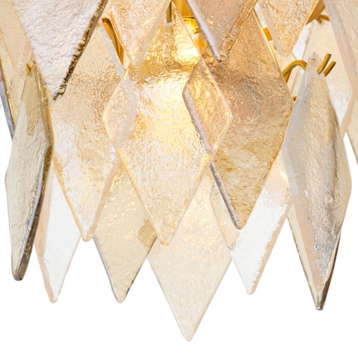 Chandelier Rhombus L antique brass finish