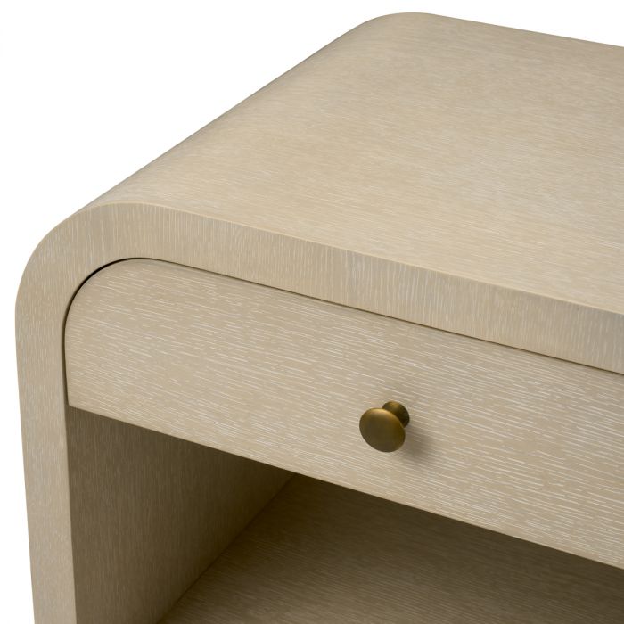 Nightstand Rhodes washed oak veneer