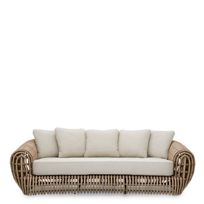 Outdoor Sofa Siderno viola sand faux rattan