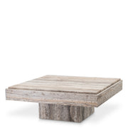 Square Travertine Coffee Table Sartoria | Eichholtzmh.com