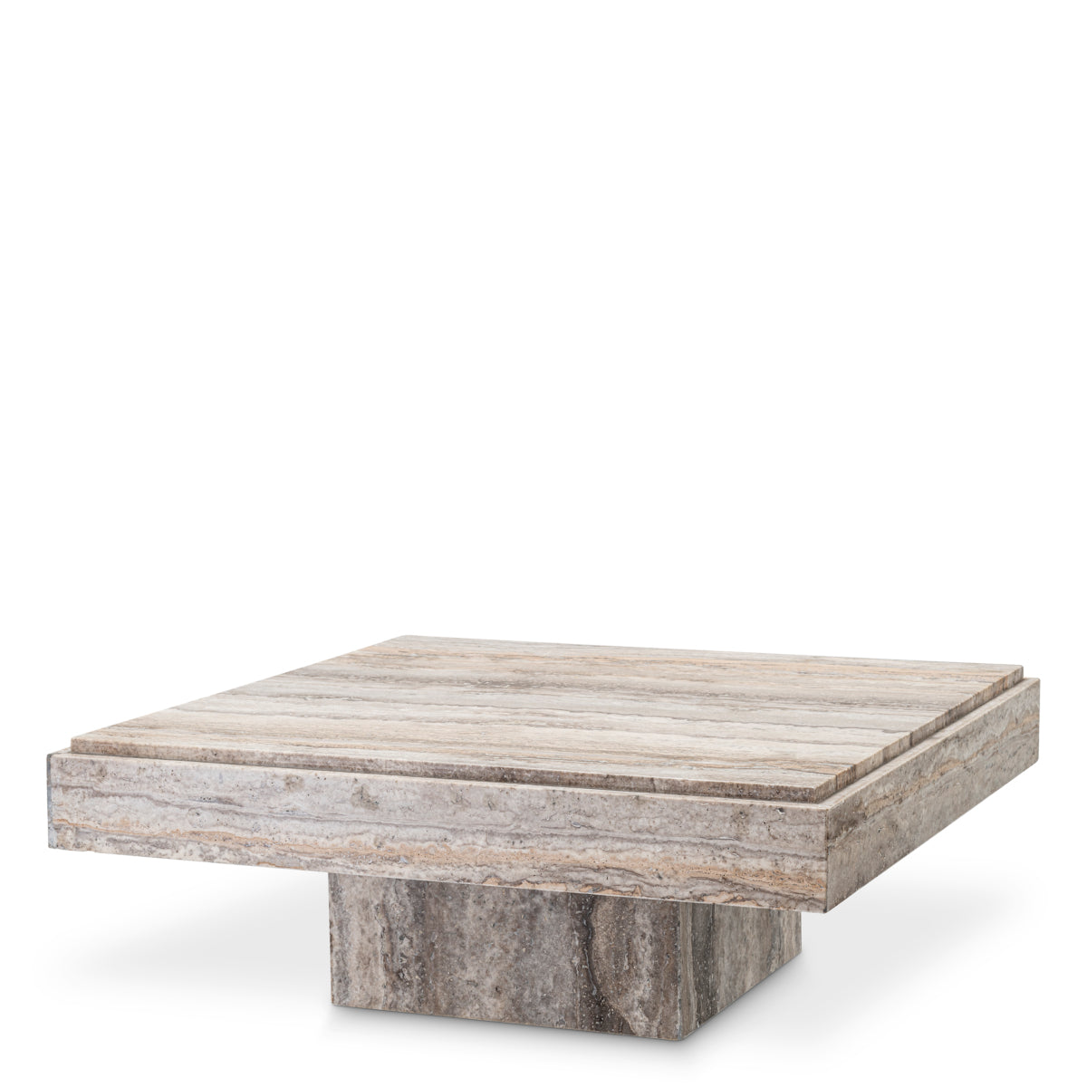 Square Travertine Coffee Table Sartoria | Eichholtzmh.com