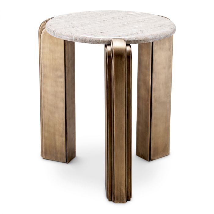 Side Table Albion antique brass finish