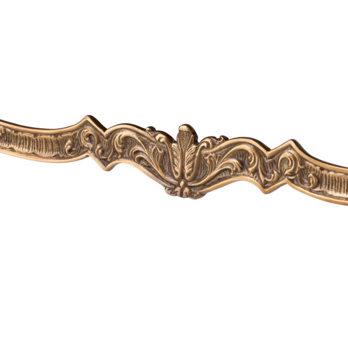 Console Table Fabiola vintage brass finish white marble