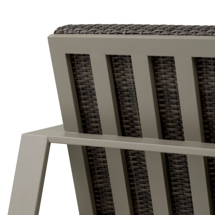 Outdoor Sofa Belle Vue grey finish grey faux rattan