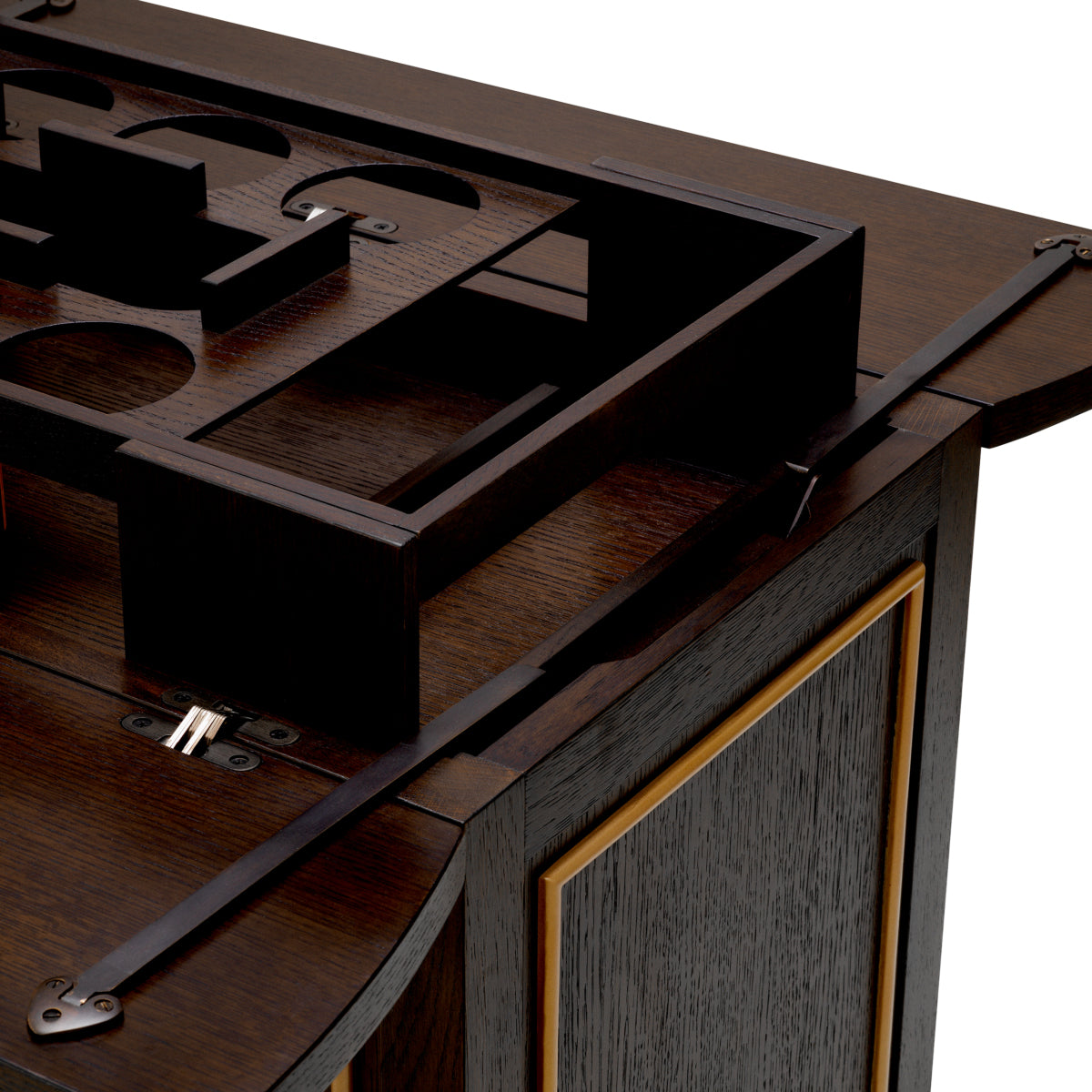 Brown Oak Trolley Galliano | Eichholtzmh.com